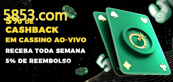 Promoções do cassino ao Vivo 5853.com